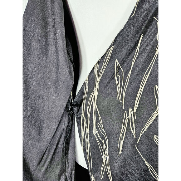 NWT Diarrablu Lala Wrap Midi Dress Size M [8-10] Scribble Noir Black Gold - Picture 5 of 13